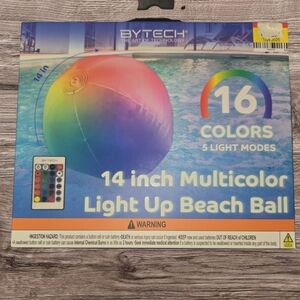 Light up beach ball multicolor